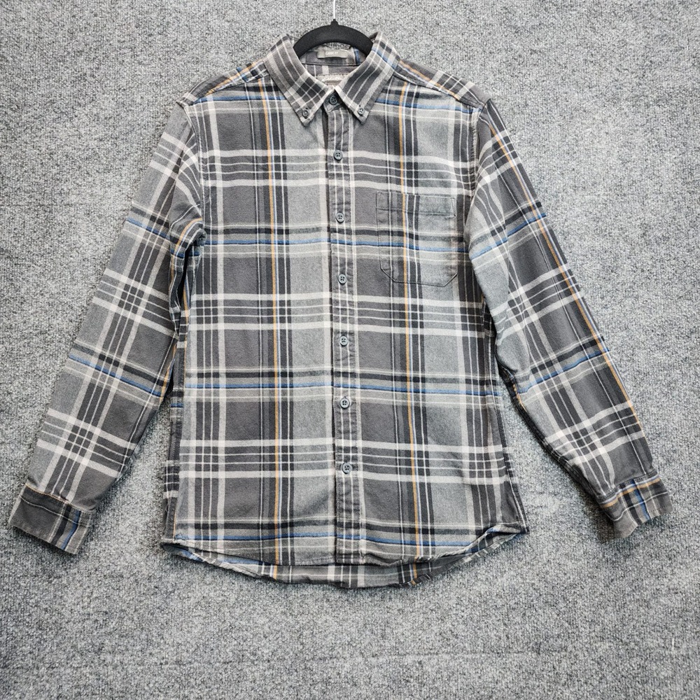 Eddie Bauer Classic Fit Men's Plaid Flannel Shirt Gorpcore Outdoor Fall Layer S